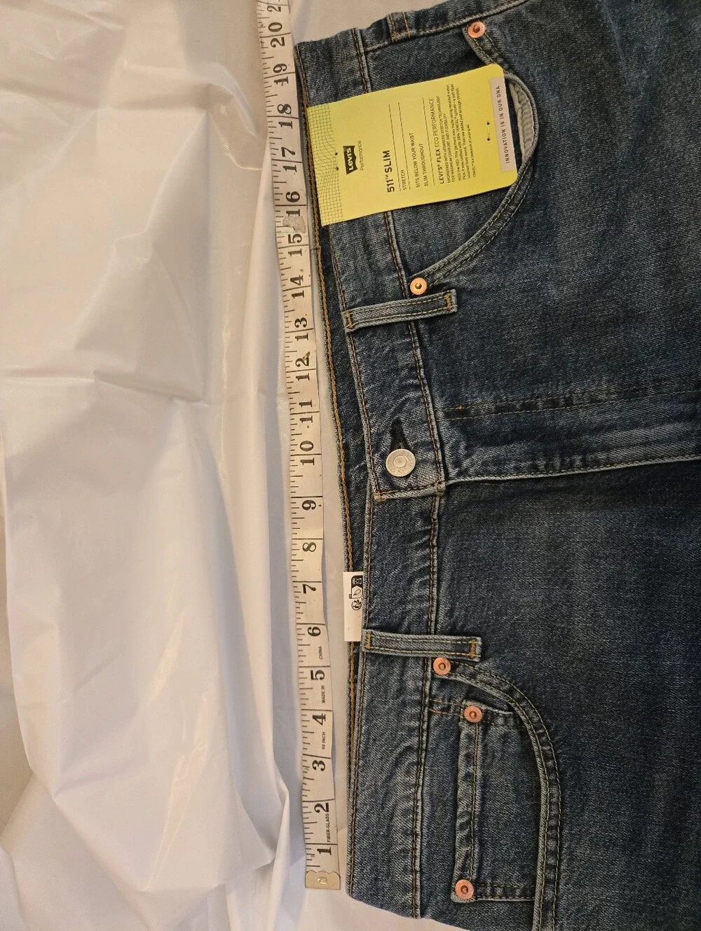 Levi's Men 511 Slim Stretch Blue Jeans 38x32
